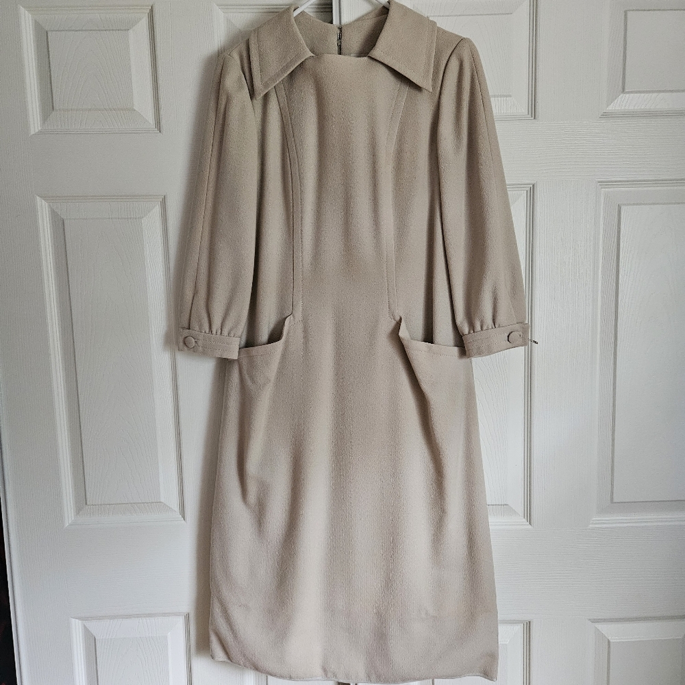1950s A-Line Cream Dress